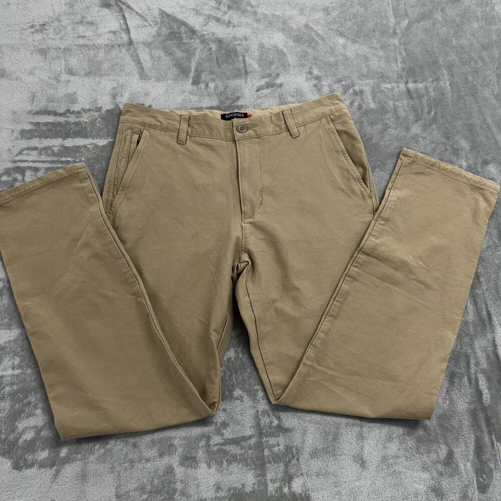 Dockers Smart 360 Knit Slim Chinos Men’s Size 29x30 (Fits29x27) Tan Khaki Pants